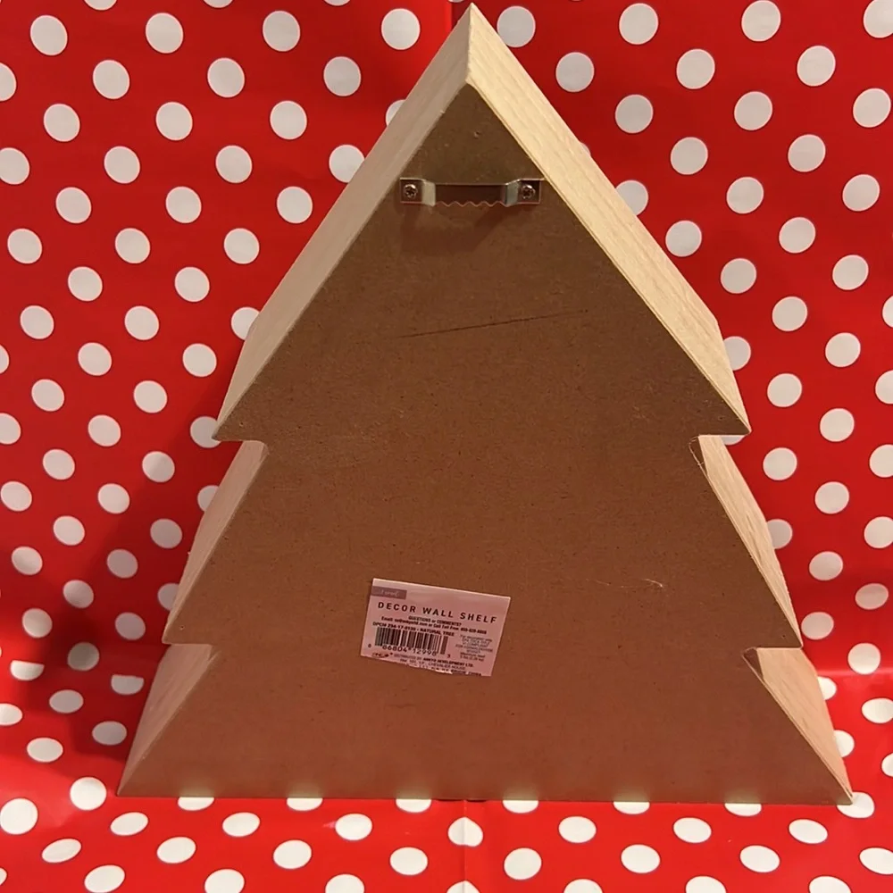 Target Bullseye's Playground Christmas New Wooden Display Decor Wall Shelf 12”